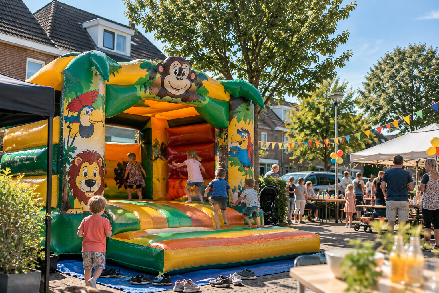 Springkussen huren voor een buurtfeest